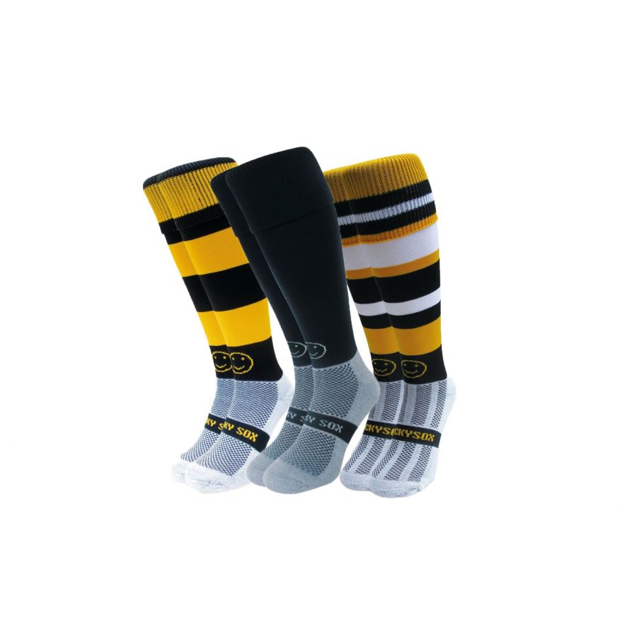 Wacky Limited Busy Bee 3 Pair Saver Pack Knee Length Sport Socks