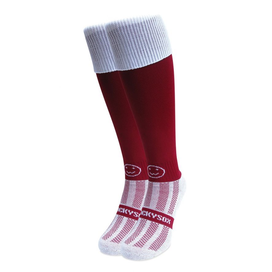 Red knee high 2025 athletic socks