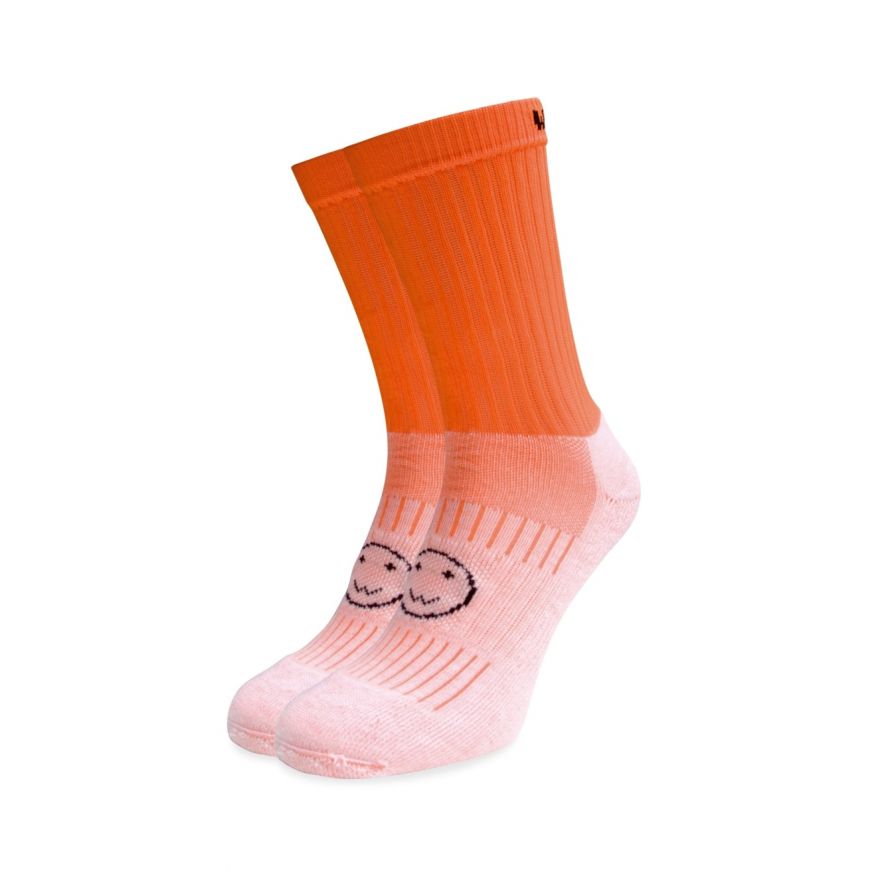 Bright Orange Calf Length Socks