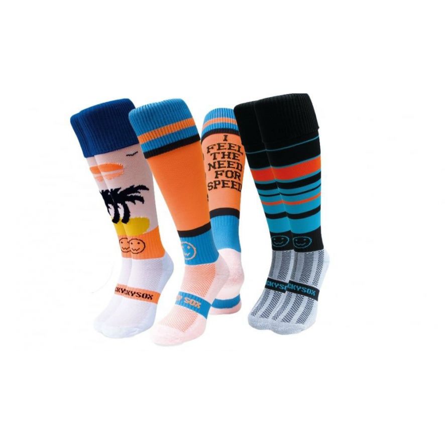 Orange Appeal 3 Pair Saver Pack Knee Length Sport Socks