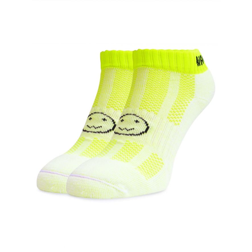 Bright Yellow Trainer Socks