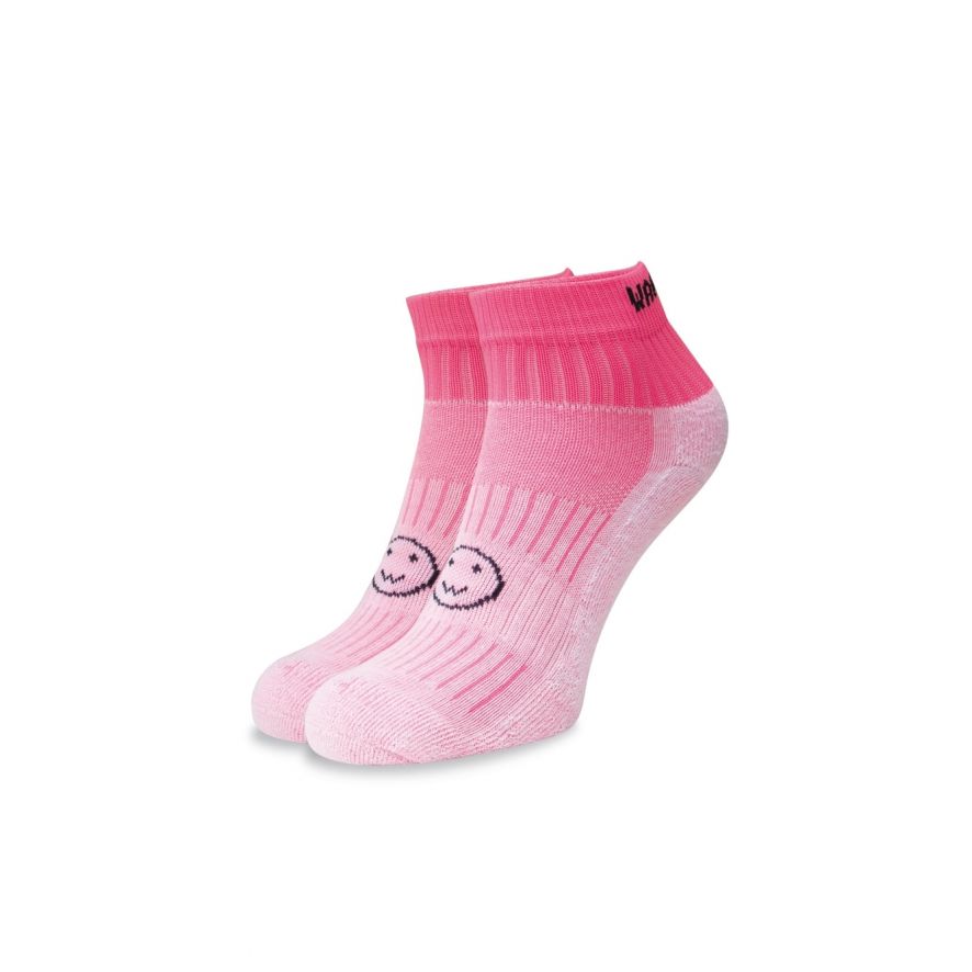 Bright Pink Ankle Length Socks