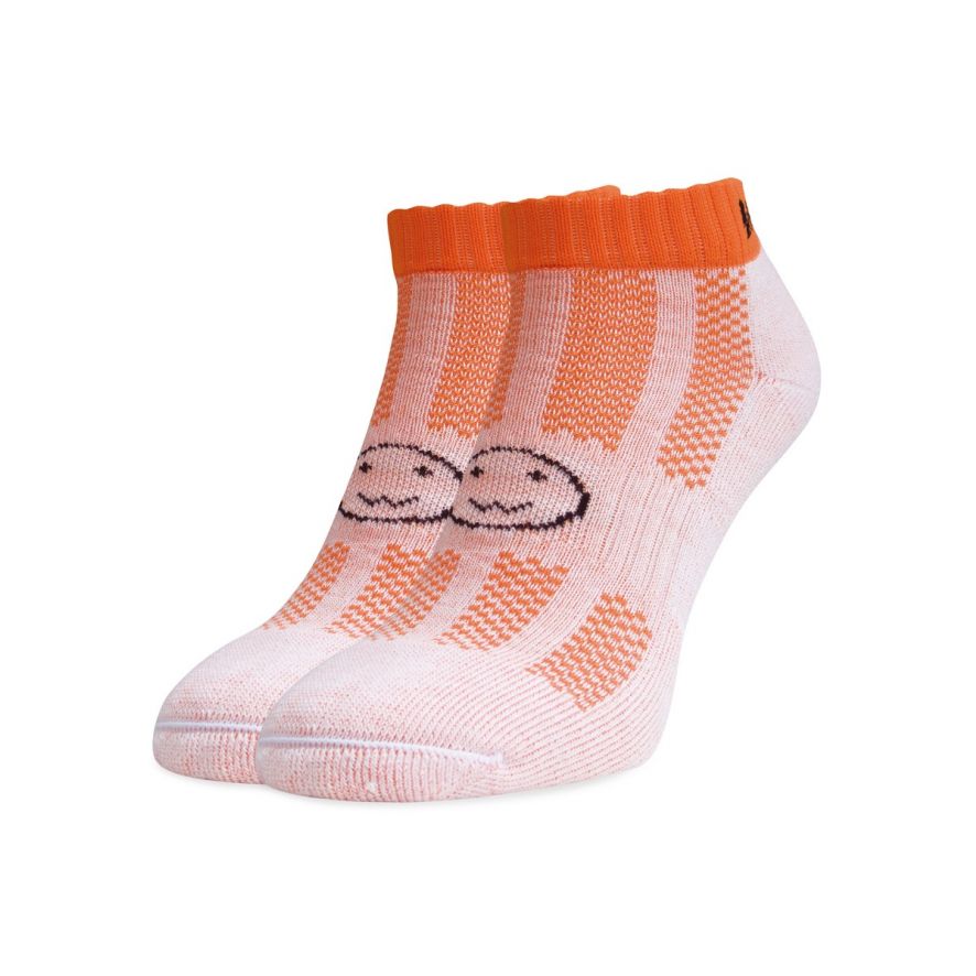 Bright Orange Trainer Socks