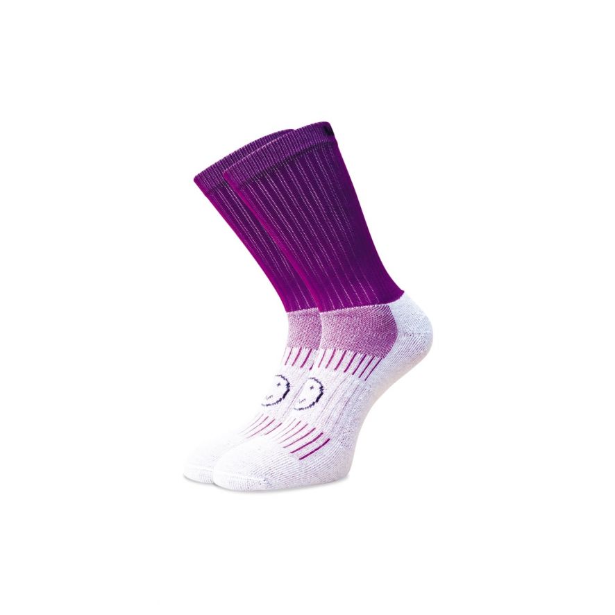 Purple Calf Length Socks