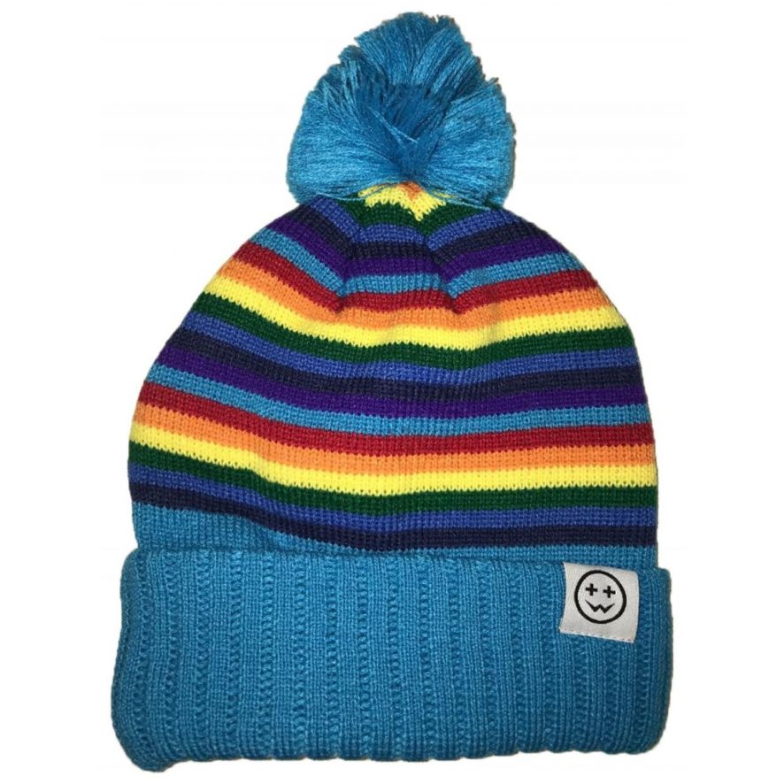 Rainbow Bobble Hat