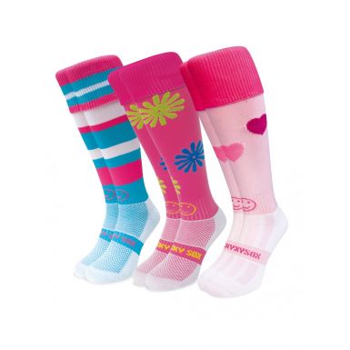 Pretty in Pink 3 Pair Saver Pack Knee Length Sport Socks