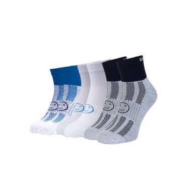 The Base Blues 3 for 2 Pairs Saver Pack Ankle Length Socks