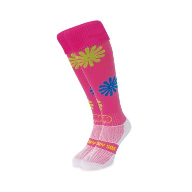 Lazy Daisy Pink Knee length Sport Socks