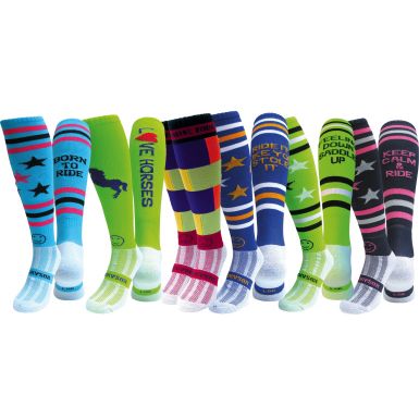 6 Pairs for 4 Saver Pack Best In Show Equestrian Horse Riding Socks