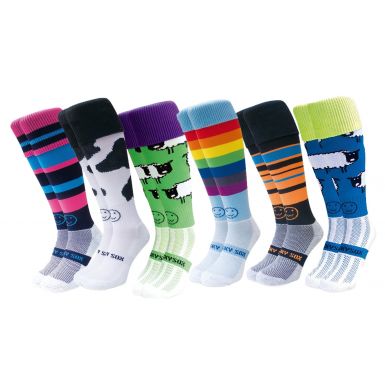 Mish Mash 6 Pair Saver Pack Knee Length Sport Socks