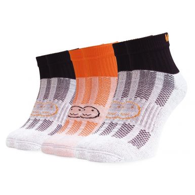 3 for 2 Pairs Black and Orange Ankle Socks