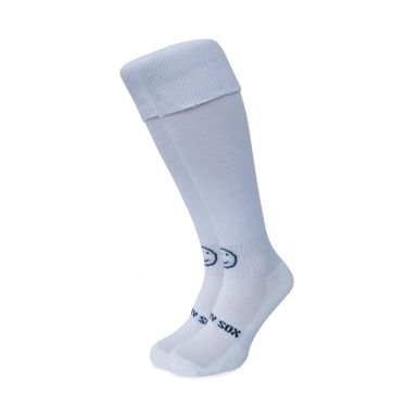 Plain White Knee Length Sport Socks