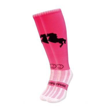 Raspberry Horse Equestrian Riding Socks