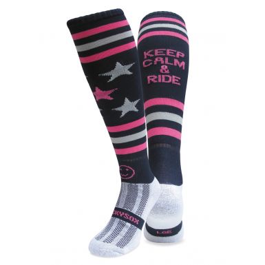 Keep Calm and Ride Equestrian Riding Socks
