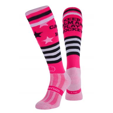 Keep Calm and Play Hockey Knee Length Hockey Socks