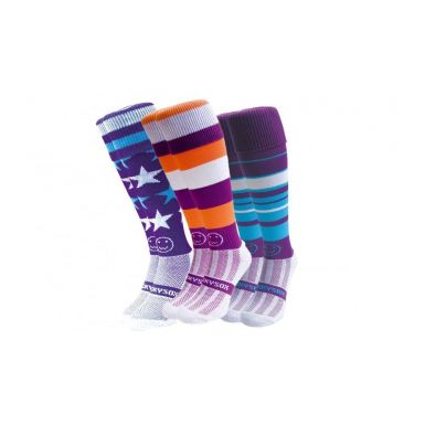 Purple Sky 3 Pair Saver Pack Knee Length Sport Socks