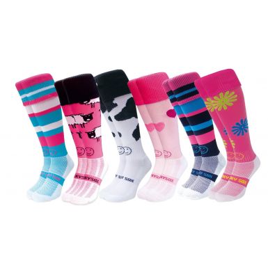 Sugar and Spice 6 Pair Saver Pack Knee Length Sport Socks