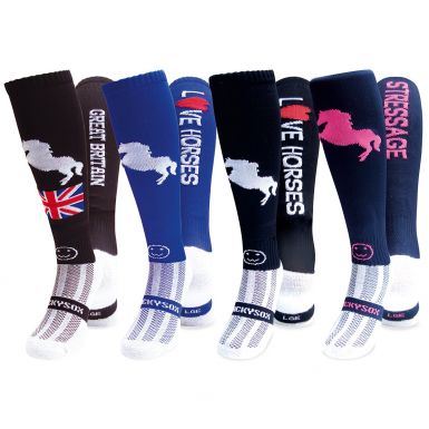 4 Pairs for 3 Pairs Saver Pack Classic Equestrian Socks Horse Riding Socks