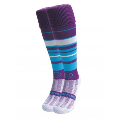 Purple Fizz Knee Length Sport Socks