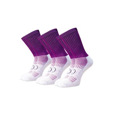Purple 3 for 2 Pairs Saver Pack Calf Length Socks