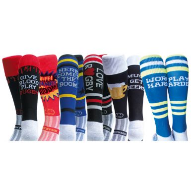 Rugby Nut 6 Pair Saver Pack Knee Length Rugby Socks