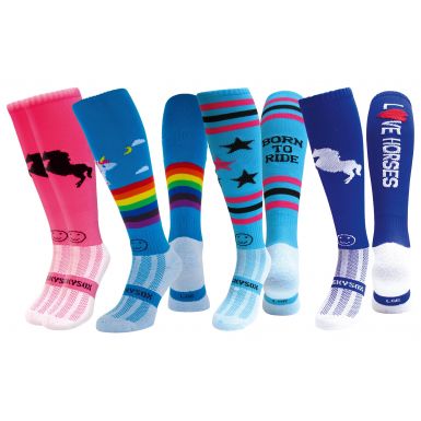 4 Pairs for 3 Pairs Saver Pack Jump for Joy Equestrian Socks Horse Riding Socks