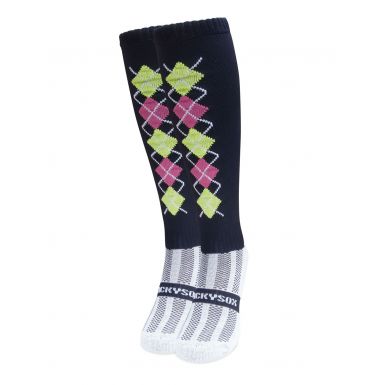 Diamond Navy Equestrian Horse Riding Socks