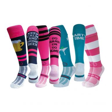 Party Person 4 Pairs for 3 Pairs Saver Pack Knee Length Sport Socks