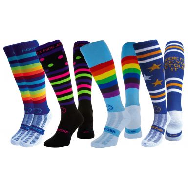 4 Pairs for 3 Pairs Saver Pack Rainbow Rider Equestrian Socks Riding Socks
