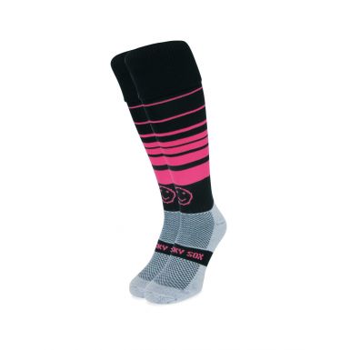 Raspberry Ripple Knee Length Sport Socks