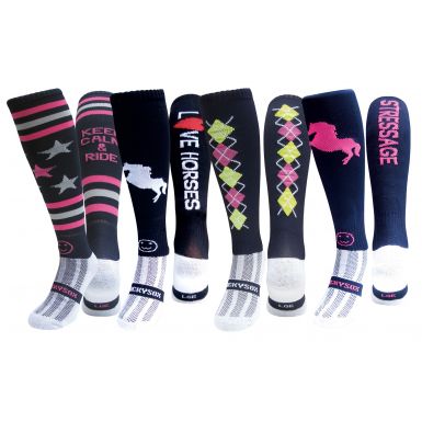 4 Pairs for 3 Pairs Saver Pack Night Rider Equestrian Socks Riding Socks