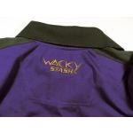 WackyStash Forest Green and Purple Polo Shirt