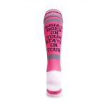 What Goes On Tour Pink Knee Length Sport Socks