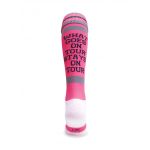 What Goes On Tour Pink Knee Length Sport Socks