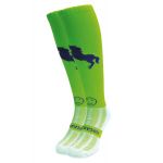 Love Horses Lime Equestrian Riding Socks