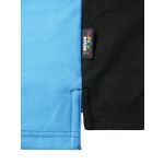 WackyStash Turquoise and Black Quartered Rugby Jersey