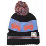 Tractor Bobble Hat Black/Orange/Blue