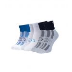 The Base Blues 3 for 2 Pairs Saver Pack Ankle Length Socks