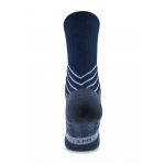 Non-Slip Navy with White Trim Calf Length Socks