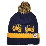 Tractor Navy and Gold Bobble Hat