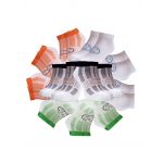Citrus Zest Wheel 13 Pairs For The Price Of 6 Pairs Saver Pack Trainer Socks