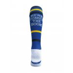 Here Comes The Boom Blue Knee Length Sport Socks