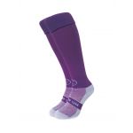 Plain Purple Knee Length Sport Socks
