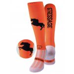 Stressage Bright Orange Equestrian Riding Socks