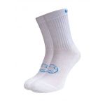 White with Blue 3 Pairs For The Price Of 2 Pairs Saver Pack Calf Length Socks