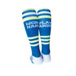 Work Hard Play Harder Knee Length Sport Socks