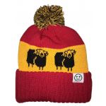 Sheep Bobble Hat Red