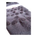 Non-Slip White with Blue Trim Calf Length Socks