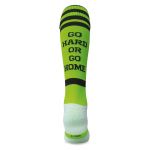 Go Hard or Go Home Lime Knee Length Sport Socks