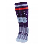 Snowman Purple Knee Length Sport Socks